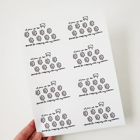 LB034 Cat Kitten Thank You Sticker [Price Firm] - Picture 5 of 8